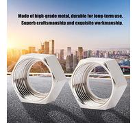 Tuerca hexagonal, 3/4"2pcs / 4pcs Tuerca hexagonal de acero inoxidable o chapado de cobre Tuerca hexagonal de acero para calentador de agua tubo de gas de manguera corrugada(4pcs Copper Plating)
