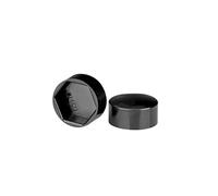 Tuerca hexagonal, cabeza plana, tapa protectora de plástico, tornillo hexagonal externo decorativo(Grey,20pcs 19X12XM12)