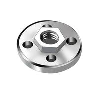 Tuerca hexagonal con brida M10 for disco de amoladora angular, tuerca de bloqueo de cambio rápido for amoladora angular tipo 100, accesorios for herramientas eléctricas(2 PCS)