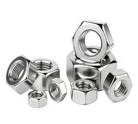 Tuerca hexagonal de acero inoxidable 304 A2-70 sujetador de rosca métrica M1.2-M33 M3 M4 M5 M6 M8 M10 M12 M16 M20(M1.7 100pcs)