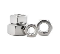 Tuerca hexagonal de acero inoxidable 304, rosca métrica, sujetadores metálicos hexagonales, tuercas M1, M2, M3, M4, M5, M6, M8, M10, M12-M48(M27 (1Pcs))