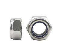 Tuerca hexagonal de acero inoxidable, Tuercas de Seguridad Nylon Multicolor M2-M20 1-50uds(201 stainless steel,M2.5 30pcs)