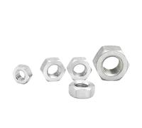 Tuerca hexagonal de aluminio M2, .5, M3, M4, M5, M6, M8, M10, M12, M14, M16, M18, M20, M22 y M24, 1 unidad, 2 unidades, 10, 20, 50(M22 (1pc))