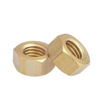 Tuerca hexagonal de latón y cobre, 1/10/30/50 unidades, M1.4, M1.6, M2, M2.5, M3, M4, M5, M6, M8, M10, M12, M14, M16, M18, M20, M22, M24(30pcs,M1.4)