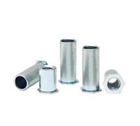 Tuerca Hexagonal De Remache Acero Al Carbono Galvanizado, Orificio Pasante, M2.5, M4, M8, Perno Separador Autoadhesivo, 10-30 Uds(6mm,M2.5-30pcs)
