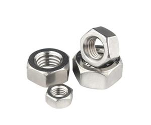 Tuerca hexagonal de rosca izquierda métrica M3-M20, acero inoxidable 304, rosca inversa, tuercas hexagonales, tuercas dentadas izquierdas(M18-1pcs)