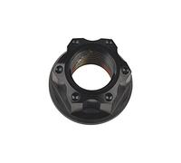 Tuerca hexagonal de titanio, Tuercas hexagonales con brida Ti M12, tornillos y pernos for accesorios de motocicleta bicicleta(Black)