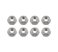 Tuerca hexagonal de titanio, Tuercas hexagonales M5, M6 y M8 for bicicleta, motocicleta coche. Sujetador de titanio en 3 colores(8pcs Titanium,M8)