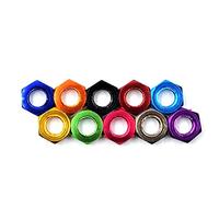 Tuerca hexagonal de titanio, Tuercas M3, M4, M5 y M6 de aleación aluminio colores, tuercas hexagonales for tornillos pernos(Green,M5)