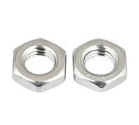 Tuerca hexagonal fina, tornillo hembra hexagonal, rosca hueca, paso fino, sujetadores de acero inoxidable 304, M4, M5, M6, M7, M8, M9, M10, M12(20 PCS,M4 x 0.5 x 3mm)