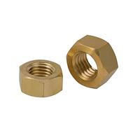 Tuerca hexagonal hexagonal de cobre y latón macizo, 10 uds./50 Uds., para M2, M2.5, M3.5, M4, M5, M6, M8, M10, M12, M14, M16, M18, M20, M22, M24, rosca métrica (Color : M22 x1pc)