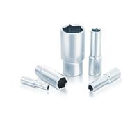 Tuerca hexagonal TOPTUL 3/8 pulgada 18 mm 6 caras largo