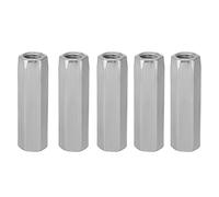 Tuerca Larga 5pcs Zinc Plated Steel M10*40/50 Long Hex Nut Hexagonal Thread Threaded Fasteners Coupling(M10x40)