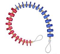 Tuerca original, juego de 26 piezas de calibre de rosca de tuerca y perno, comprobadores de rosca de perno (azul rojo)