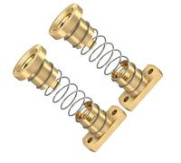 Tuerca para tornillo de avance, Tuerca antirretroceso for husillo de avance T8 2 mm paso, paquete, plástico y latón, varios tamaños(Square Brass,2mm lead)
