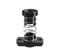 Tuerca para tornillo de avance, Tuerca de brida con rosca trapezoidal T8 plástico y latón, varios tamaños(Milling Plastic,2mm pitch 8mm lead)