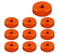 Tuerca Pulgar M3 Tuercas Planas Redondas DIN467 Lote Ajuste Métrico Nivelación Moleteada Accesorio Modelo Reemplazo Piezas Mejora Modificadas Piezas ReparacióN Rc(Orange)