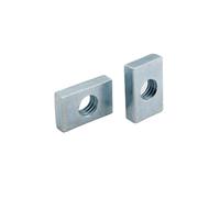 Tuerca Rectangular M3 M4 M5 M6 M8, tuercas rectangulares finas de acero al carbono chapadas en Zinc, bloque deslizante for accesorio de perfil de aluminio, 10/50 Uds. (Color : 10pcs, Size : M3-9.7x