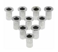 Tuerca Remachable de Acero Inoxidable M5 10 Piezas Plata