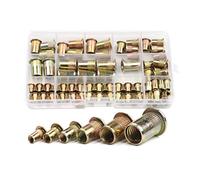 Tuerca remachable de cabeza plana, 93 Tuercas De Remache Acero Al Carbono M3-M10