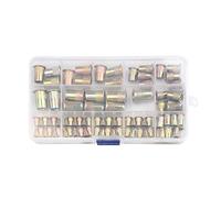 Tuerca remachable de cabeza plana, Juego De Tuercas Remachables Acero Al Carbono 93 Piezas M3 A M10