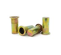 Tuerca remachable de cabeza plana, Tuercas De Remache Cabeza Plana Acero Al Carbono, Extremo Cerrado Sellado, M4, M5, M6, M8, M10, M12, Paquete Surtido(M6 (10pcs))