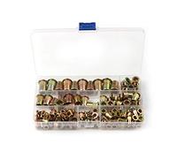 Tuerca remachable de cabeza plana, Tuercas Remachables 120 Piezas Aleación De Zinc M4-M10