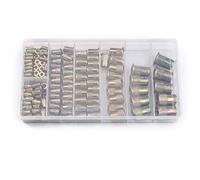 Tuerca remachable de cabeza plana, Tuercas Remachables De Cabeza Plana M3-M12 Acero Al Carbono Galvanizado 165 Piezas