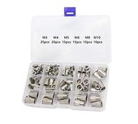 Tuerca remachable de cabeza plana, Tuercas Remache De Cabeza Plana Aluminio M3-M10 95 Piezas