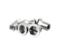 Tuerca remachable hexagonal de cabeza plana de acero inoxidable M3 M4 M5 M6 M8 M10(M3 20pcs)