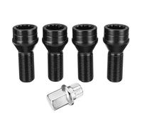 Tuerca Rueda Bloqueo Compatible con MINI Para R50 X3 X6 4 pernos bloqueo rueda M14x1.25 M12x1.5 pernos acero tuercas sujetadores aleación OE 36136776076