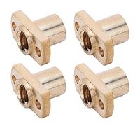 Tuerca Trapezoidal de 8 Mm, Tuerca Trapezoidal de 4 Piezas, Tuerca, Tornillo Trapezoidal, Piezas de Impresora 3D, Brida H de Latón T8, Sujetadores de Hardware 3D, Tornillos de