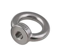 Tuerca triangular de acero inoxidable 10 tuercas de ojo acero inoxidable 304 M3 a M10 for elevación cables marinos(Round,M3 (10PCS a lot))