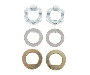 Tuerca y Arandela para Eje K7133500, Kit Metal para Remolques EZ Lube Antes de 2002 - Sellado Óptimo, Rosca Precisa y Resistencia Mejorada