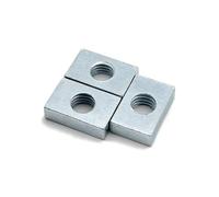 Tuerca y tornillo Bloque de accesorios rectangular M3 M4 M5 M6, delgado, de acero al carbono, avellanado, 110 piezas(M3x10x5.5x2)
