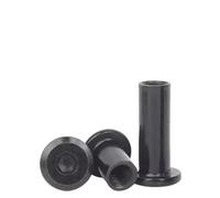 Tuercas a tope con manga hexagonal plana grande chapadas en zinc negro M22-M66, tuercas ciegas for conector de junta de remache de inserción de muebles(M4x20(20pcs))