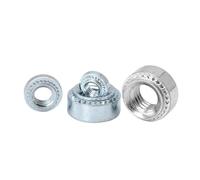 Tuercas autoblocantes de acero inoxidable galvanizado for montaje en chapa metálica, M3, M4, M5, M6 y M8, 5-30 unidades(304 stainless steel,M6-1 10PCS)