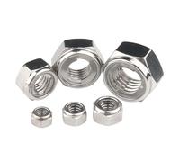Tuercas autoblocantes hexagonales con inserto metálico de acero inoxidable 304/316, 1-20 unidades, M3-M30(304 Stainless Steel,M27x3mm-1pcs)