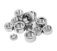 Tuercas autoremachables CLS-M2 M2.5 M3 M4 M5 M6 M8 M10 de acero inoxidable 304, inserto de tuerca de remache a presión, placa de inserción de 0,8-3,2 mm(M10-1-2.3mm-3pcs)