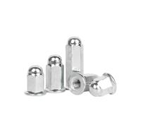 Tuercas ciegas con brida elevada galvanizadas de acero al carbono M5 M6 M8 M10 Tuercas de bellota con brida extendida