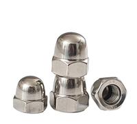 Tuercas ciegas de bellota con rosca de paso, M8, M10, M12, M14, M16, M20, acero inoxidable 304, tuercas decorativas con forma de cúpula de diente fino, 1/5 Uds. Tuercas ciegas de hardware ( Size : M10