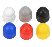 Tuercas ciegas, tuercas hexagonales, 100 tapas protectoras de plástico for tuercas y pernos, tapas de tornillos hexagonales expuestas, sujetadores de anillo M4 M5 M6 M8 M10 M12 M14 M16 M18 M20 M22 M24