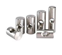 Tuercas cilíndricas de acero inoxidable, Tuerca de pasador acero inoxidable, tuerca cilíndrica for muebles, rosca métrica M4 M5 M6, paquetes múltiples(M5x10 (20Pcs))