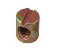 Tuercas cilíndricas para muebles, Tuercas cilíndricas ranuradas M6 M8 for montaje de muebles, paquete 5 a 50 unidades(5pcs,M8x17 B type Zinc)