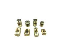 Tuercas cilíndricas, Tuercas cilíndricas ranuradas, paquete de 50 metálicas M4 M5 M6 M8(M6x15mm)