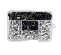 Tuercas Clips Kit De Tornillos Para Carenado Motocicleta Para BENELLI TRK251 TRK502 TRK702 Para LEONCINO 500 Pernos Clips Para Parabrisas Set Pernos Carenado Motocicleta(Plata)