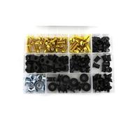 Tuercas Clips Kit De Tornillos Y Tuercas Para Carenado Motocicleta Para Yamaha YZF-R6 YZF R6 YZFR6 1999 2000 2001 2002 Para Parabrisas Set Pernos Carenado Motocicleta(Oro)