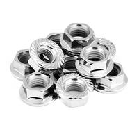 Tuercas con Brida, 10 Piezas Tuerca con Brida Hexagonal M10 X 1,25, Tuerca de Rosca Fina, Tuerca Hexagonal, Tuercas de Rueda, Tuerca de Eje, para Aparatos Eléctricos, Equipos