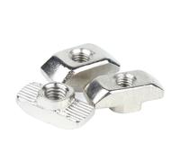 Tuercas con ranura en T, Tuerca en T con cabeza de martillo M3 M4 M5 M6 M8 niquelada for perfil de aluminio 2020 3030 4040 20 piezas(40 M5)