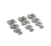 Tuercas con ranura en T, Tuerca en T de 10/20/50/100 Uds for perfil de aluminio serie 20/30/40/45 con tuercas M3/M4/M5/M6/M8((50PCS),45-M6)